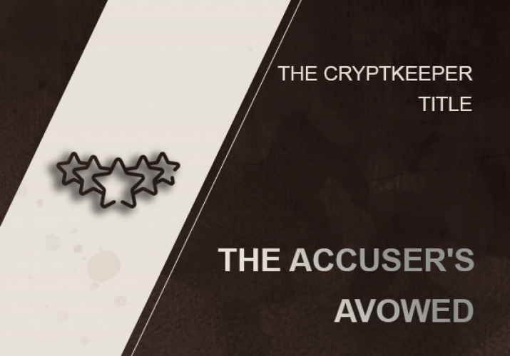 THE ACCUSER'S AVOWED ACHIEVEMENT  WOW SHADOWLANDS