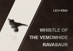 WHISTLE OF THE VEMOMHIDE RAVASAUR MOUNT  WOW SHADOWLANDS