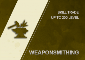 WEAPONSMITHING TRADE SKILL BOOST  NEW WORLD 