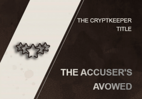 THE ACCUSER'S AVOWED BOOST