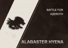 Alabaster Hyena Mount