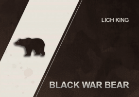 WOW BLACK WAR BEAR MOUNT DRAGONFLIGHT