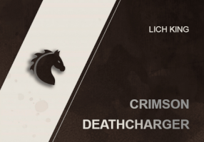 WOW CRIMSON DEATHCHARGER MOUNT DRAGONFLIGHT