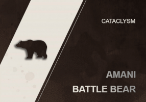 WOW AMANI BATTLE BEAR MOUNT DRAGONFLIGHT